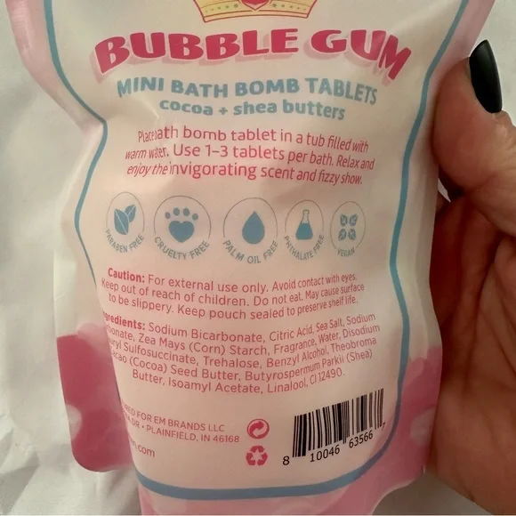 Feeling Smitten Cotton Candy Mini Bath Bomb Tablets 4.2 oz – 6 Count NIP - Picture 4 of 5